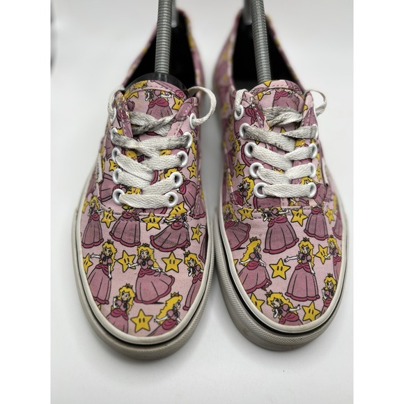 Vans x Nintendo Princess Peach Sneakers Women's Allover Video Game Graphics 8.5 - Picture 4 of 10